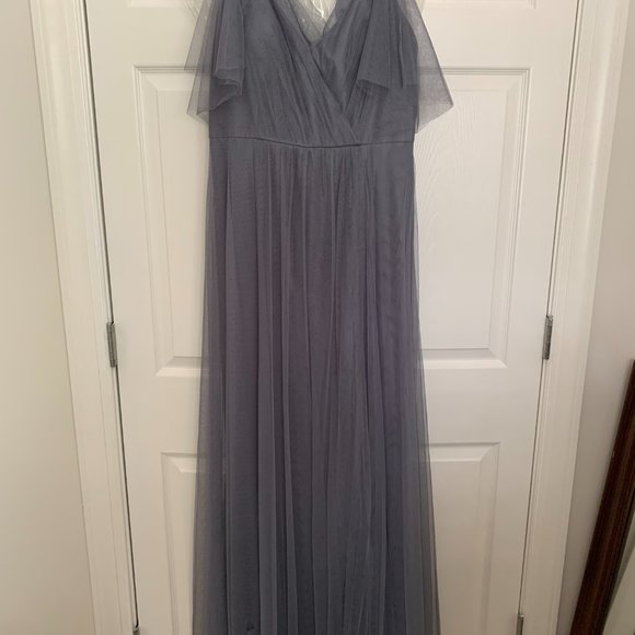 BHLDN Jenny Yoo Aeryn Dress Size 14 Hydrangea - Picture 3 of 5